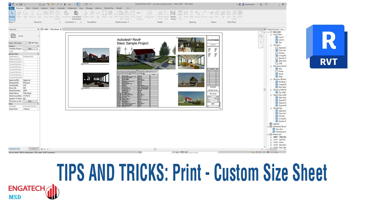 Tips Revit MEPHow to Create Custom Sheet Size YouTube