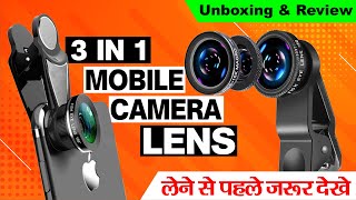 Mobile Camera Lens 3 In1 Mobile Lens Kit Funboxing