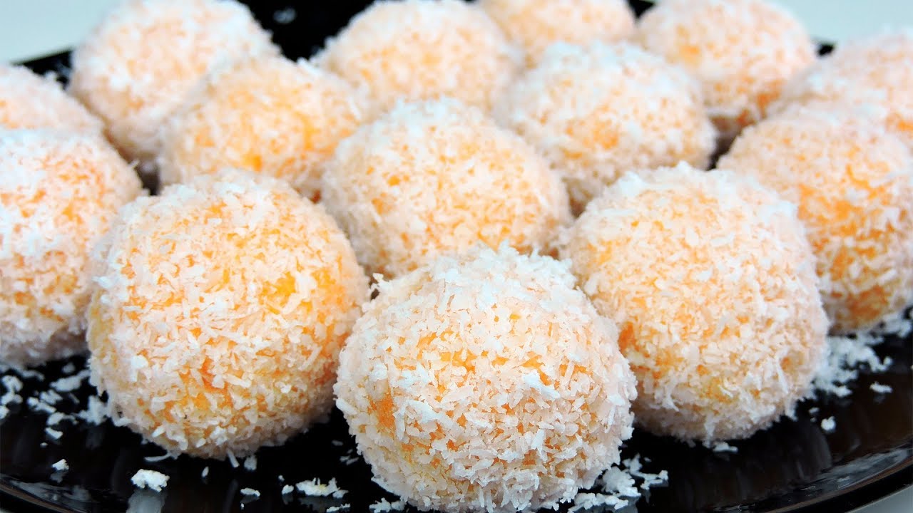 Bolitas de coco y boniato