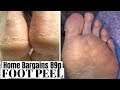 HOME BARGAINS FOOT PEELING MASK REVIEW & DEMO FAIL! | #laurappbeauty