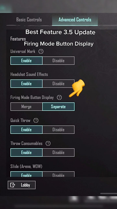 Firing Mode Button Display