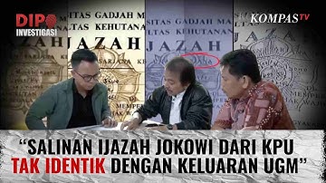 Roy Suryo Klaim Ijazah Jokowi 99,9 Persen Palsu, Ini Bukti Kejanggalannya | DIPO INVESTIGASI
