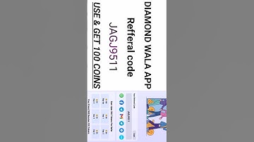 Diamond Wala App ka Referral code use and get 100 coins instant 😲🧐 #diamond #diamondwala
