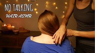 Relax to this calming hair play - No talking ASMR with Tania