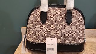 UNBOXING!!!! Coach Signature Textile Jacquard Revel Bag 24 CF295