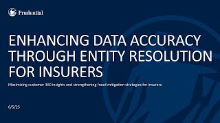 Daniel Silva at Insurtech : Enhancing Data Accuracy through Entity Resolution for Insurers