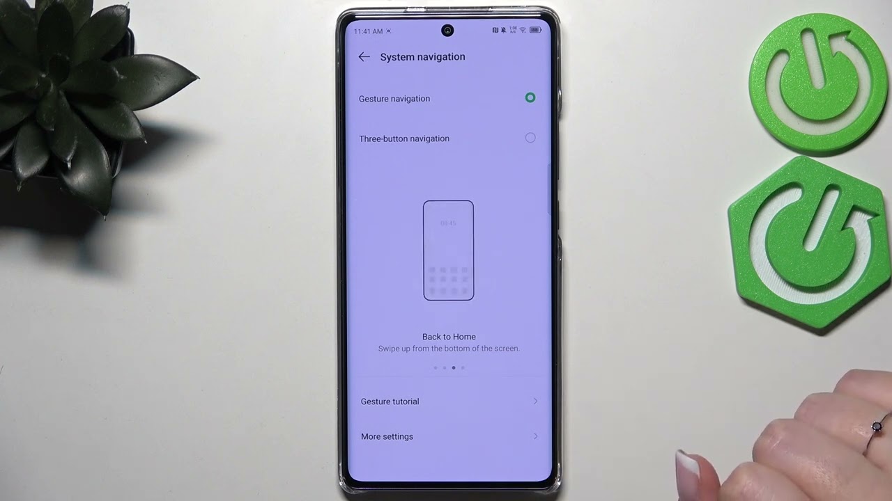 Как активировать панель жестов на INFINIX Hot 50 Pro+ 4G