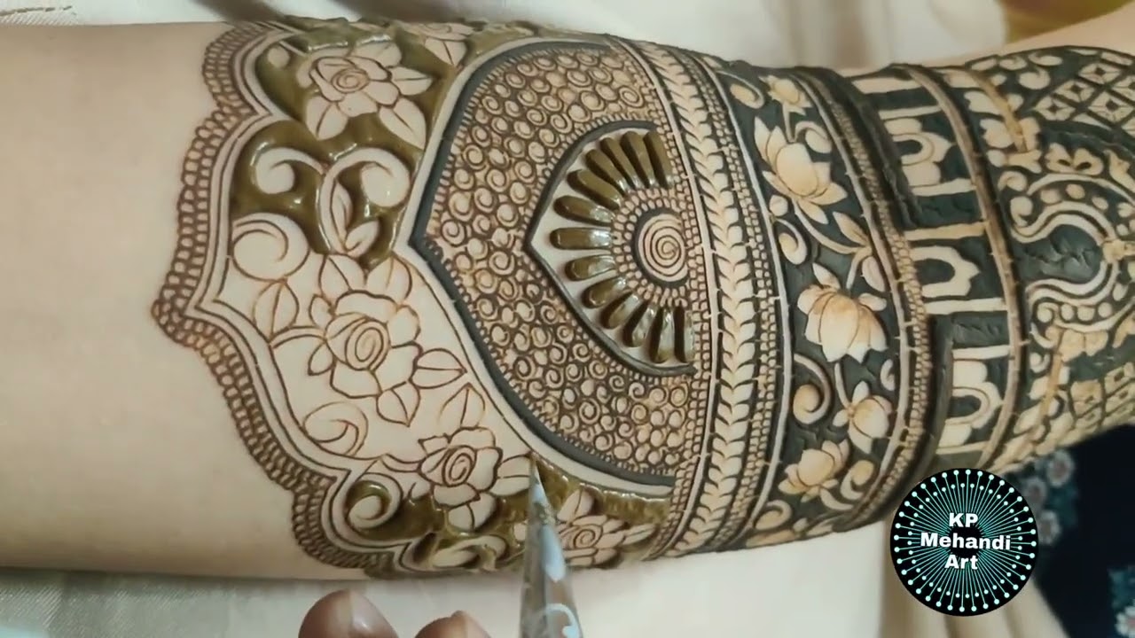 Step by step bridal mehandi design ll  simple and unique design #bridal #brudalmehndi
