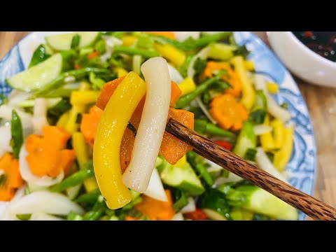 Video Cách nấu NUI XÀO RAU CỦ CHAY nhiều màu sắc xanh đỏ... - youtube