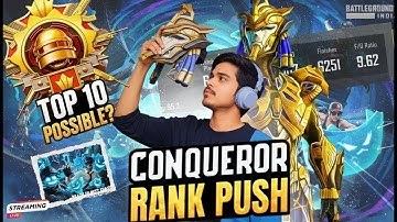 CONQUEROR RANK PUSH TO TOP 10 | BGMI 4.0 UPDATE | KANNADA BGMI LIVE
