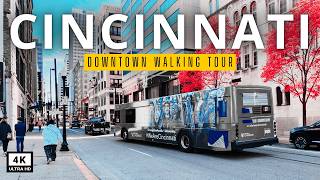 🇺🇸 Downtown Cincinnati Walking Tour (4K) | Discover Ohio’s HIDDEN Gems, USA!
