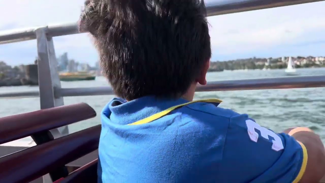 Cruising around Sydney harbour