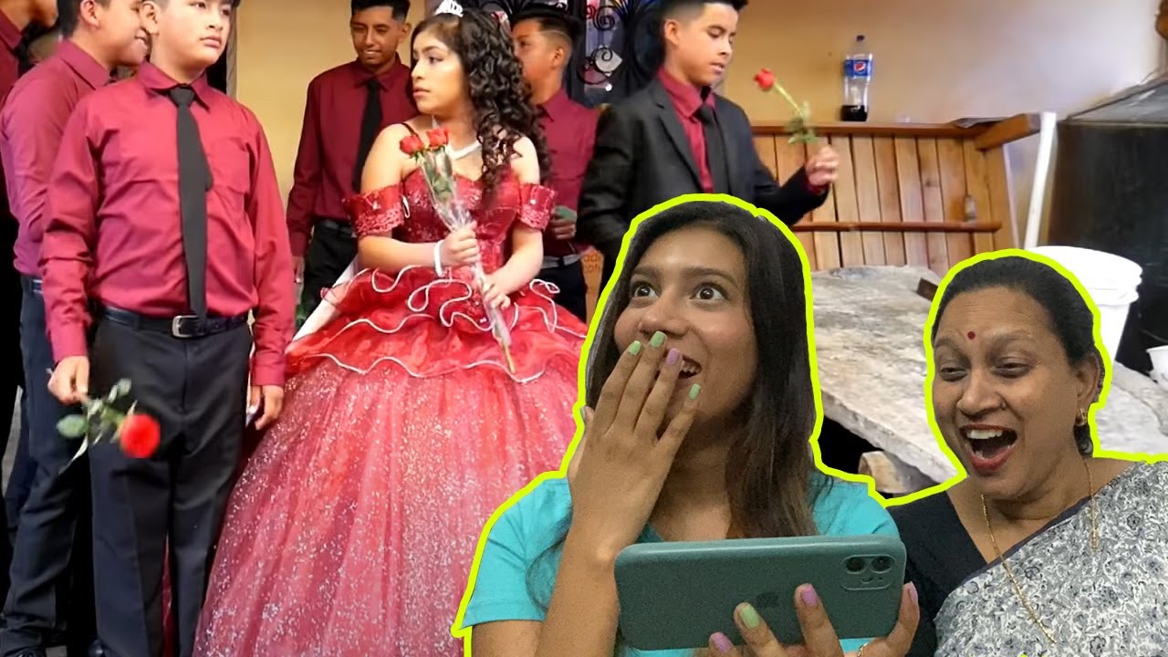 MI FAMILIA INDIA REACCIONA A FIESTA DE XV AÑOS 🇮🇳 *no lo pueden creer*