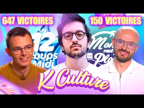 Ces deux LÉGENDES de jeux télé m'affrontent en Kculture !