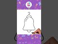🔔✏️ How To Draw Bell #shorts #howtodraw #drawing #coloring