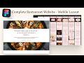 Figma Complete UI/UX Design Course - Restaurant Website | Part 10: Mobile Layout