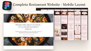Figma Complete UI/UX Design Course - Restaurant Website | Part 10: Mobile Layout