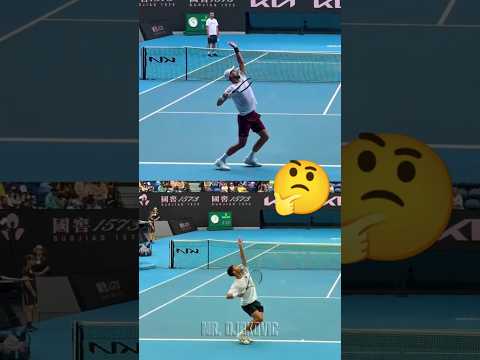 Video ? Alcaraz uses Djokovic's Serve technique #alcaraz #djokovic
