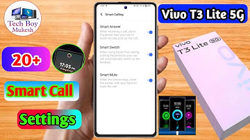 how to smart call in vivo t3 lite 5g | vivo t3 lite 5g smart call setting kaise kare