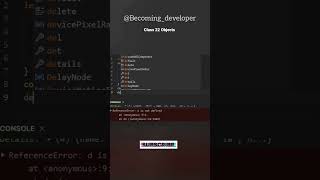 Class 22 | Delete Property From An Object Javascript Example #javascript