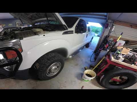 2015 Ford F-250 oil change and inspection - YouTube