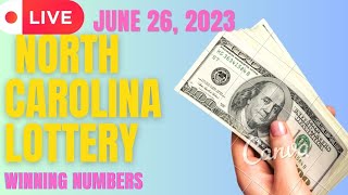 North Carolina Evening Lottery Results For June 26, 2023 - Pick 3 - Pick 4 - Cash 5 - Powerball