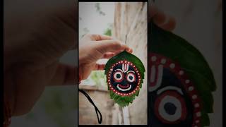 Leaf Art of Lord Jagannath 🍃 | So Peaceful! ❤️ #jagannath #emotional #viral #shorts #trending