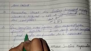 inline function 🤔| with example program 👈 in hindi explanation | OOPS |  part 2
