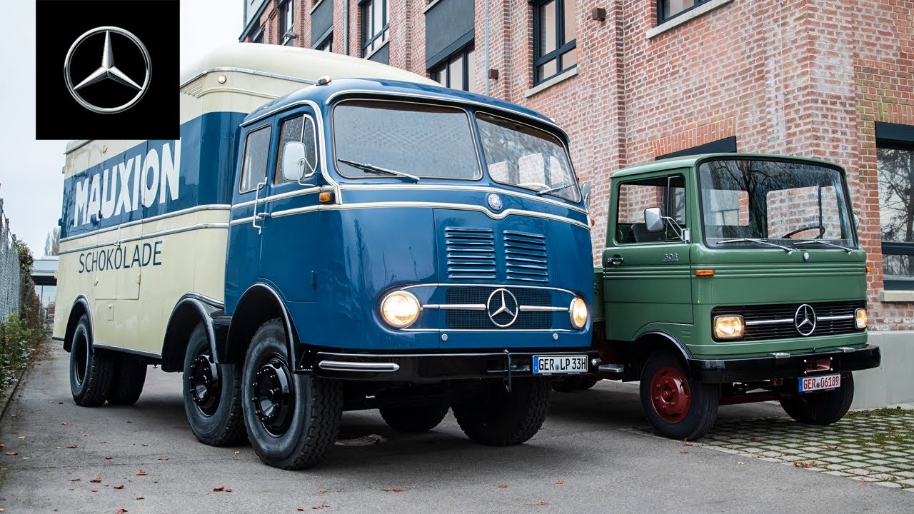 A truly historic convoy. | Mercedes-Benz Trucks