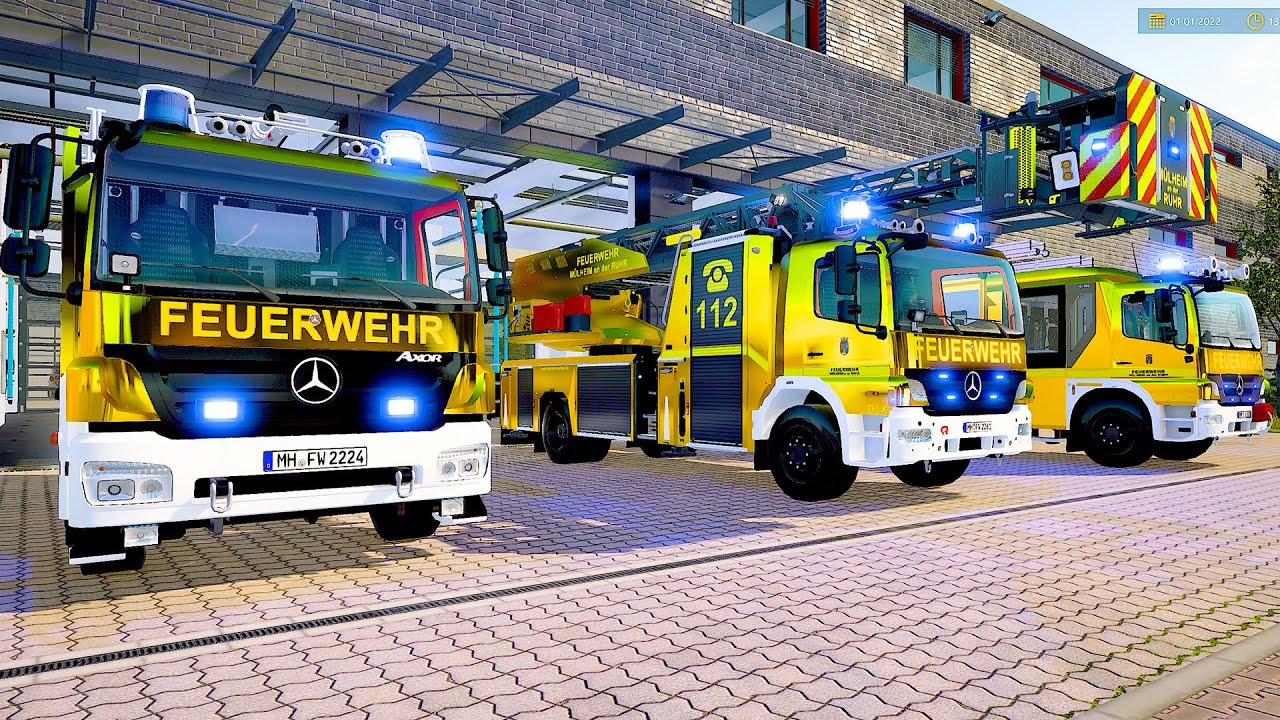 gold fireTruck Emergency Call 112 - Rapid Response Fire Brigade - The Fire Fighting Simulation 2