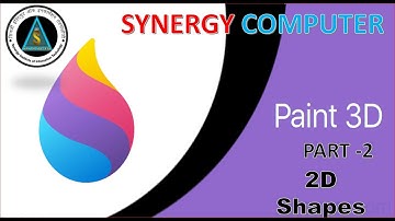 MS PAINT 3D | Part -2 |  2D Shapes