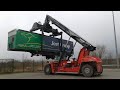 Rémy Van Warbeck - Container handling and train loading with ReachStacker Kalmar DRF450