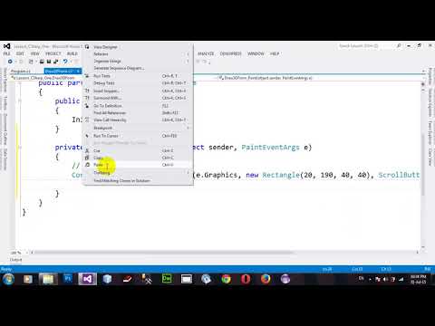 How to draw scroll button on a scroll bar control on windows form in C# NET 2012