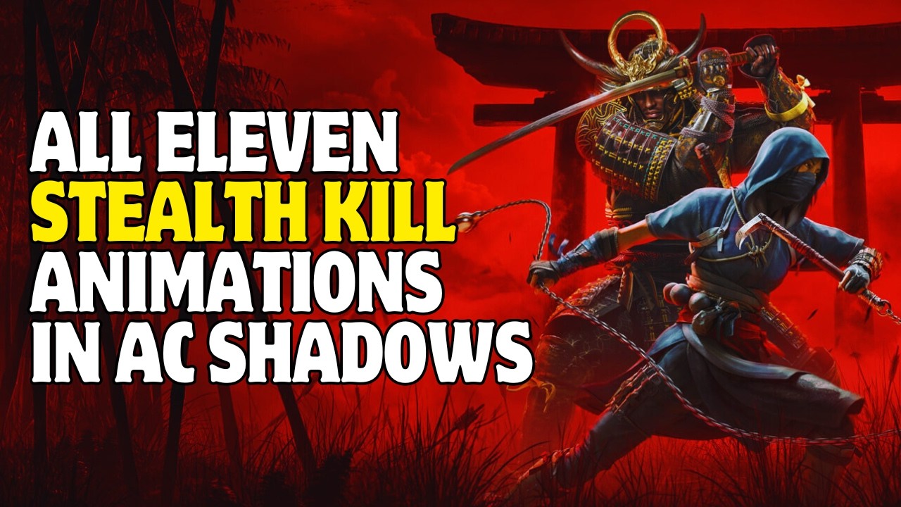 All Stealth Kill Animations in Assassins Creed Shadows