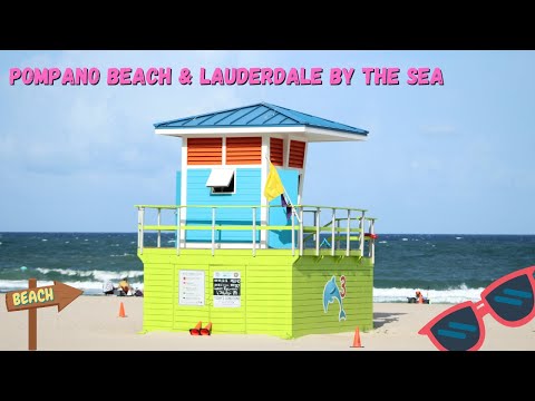 Florida Travel: Pompano Beach and Lauderdale By The Sea, Fishing Pier, Beautiful Water, Resturants