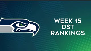 Top 12 Defense/DST Rankings Week 15 Fantasy Football
