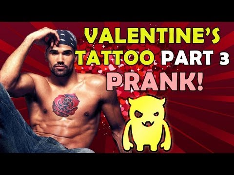 Valentine S Tattoo Prank 3 Youtube
