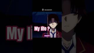 Ayanokojis Cold Reply To Horikita Dont Pry Into My Life Clroom Of The Elite Edit