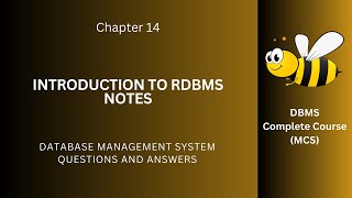 Introduction to RDBMS Notes Questions Answers | RDBMS Class 9–12 Notes PDF | Ch 14 Quiz | RDBMS App