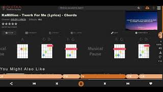 Kamillion Twerk For Me Guitar Lesson Easy Guitar Chords Tutorial
