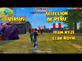 Free Fire Versus con la Seleccion Peruana 🇵🇪 Team 🤖 y Clan ⚡
