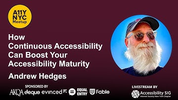 How Continuous Accessibility Can Boost Your Accessibility Maturity - Andrew Hedges