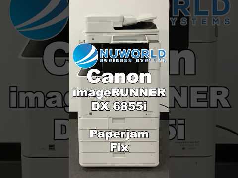 Best Way To Remove imageRUNNER DX 6855i Paperjam