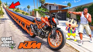 Franklin & Shinchan Build The World’s Longest KTM Duke 390 In GTA 5! | GTA 5 Bangla Gameplay screenshot 2