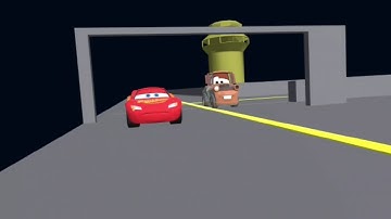 Prisma 3d 2.0 test animation Part - 5 | #lightning McQueen #prisma3d  #animation