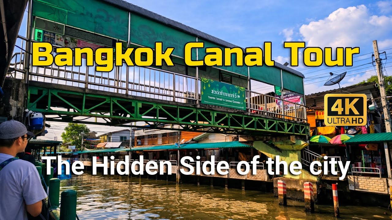 Bangkok Canal Walking Tour: Sunset Vibes & Real Local Life 4K | Raw Asia Uncut | RAU 015