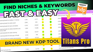 Titans Pro - NEW Game Changing KDP Niche & keyword Research Tool🚀