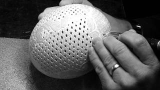 Ostrich Egg carving