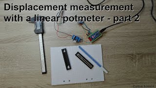 Displacement measurement with a linear potmeter - part 2