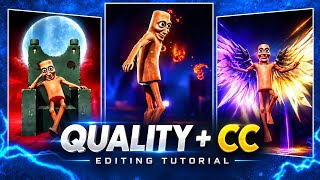 How to Increase Free Fire Video Quality + CC | Pro Editing Tutorial screenshot 1